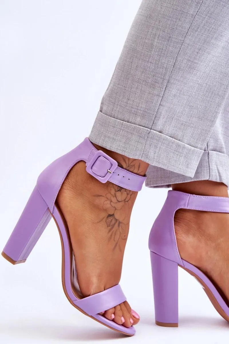 Sandały Na Obcasie>Boto Sandałki Na Obcasie Fioletowe Georgina