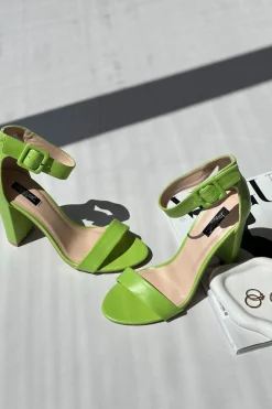 Sandały Na Obcasie>Boto Sandałki Na Obcasie Neonowa Zieleń Georgina