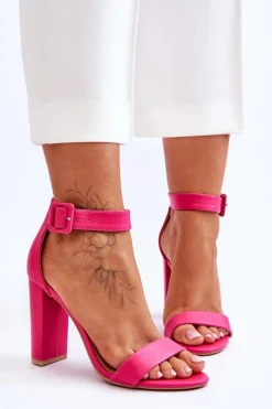 Sandały Na Obcasie>Boto Sandałki Na Obcasie Różowe Georgina