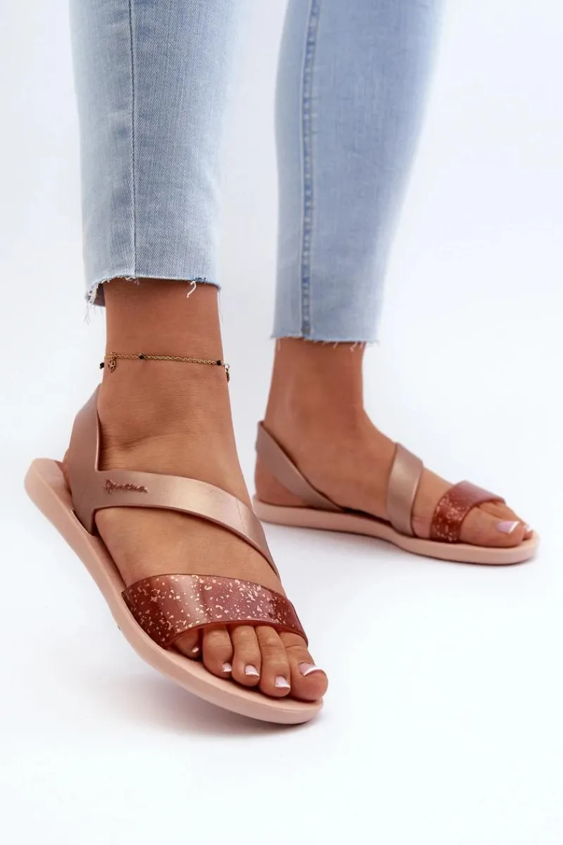 New Sandały Damskie 82429 Vibe Sandal Fem Różowe Damskie Sandały Gumowe|Sandały Płaskie