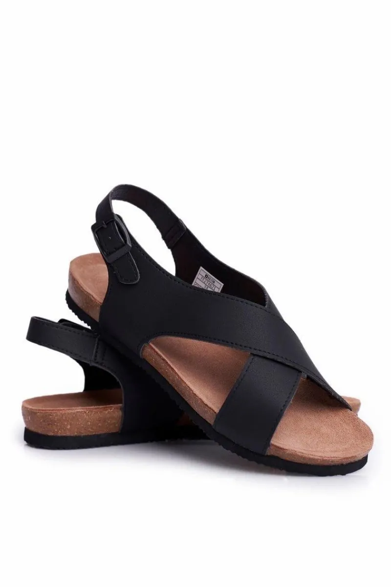 Sale Big Star Shoes Sandały Damskie Big Star Czarne FF274621