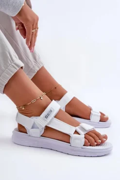 Best Big Star Shoes Sandały Damskie Big Star FF274A603 Białe Biały