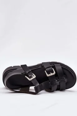 Sandały Płaskie><noscript><img width=