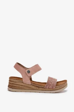 Sandały Na Koturnie></noscript>INBLU Sandały Damskie Na Koturnie RV000014 Różowe