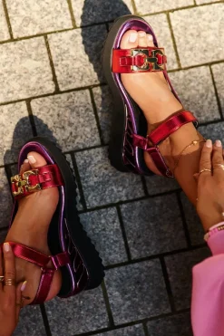 Sandały Na Koturnie|Sandały Płaskie><noscript><img width=