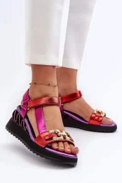 Sandały Na Koturnie|Sandały Płaskie><noscript><img width=