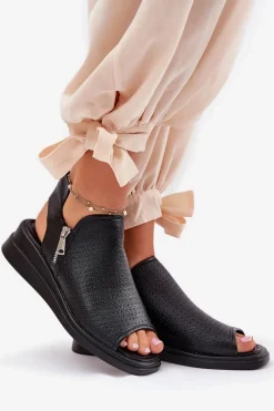 Sandały Z Cholewką|Sandały Na Koturnie><noscript><img width=