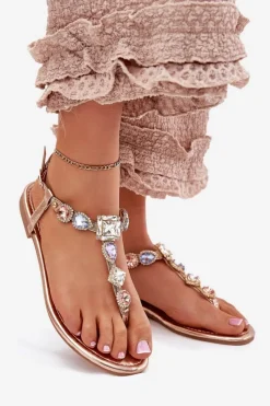 Sandały Płaskie><noscript><img width=