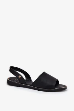 Sandały Płaskie><noscript><img width=