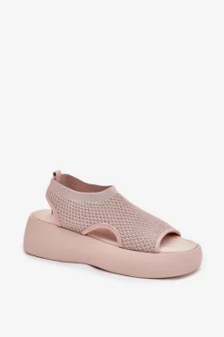 Sandały Płaskie><noscript><img width=