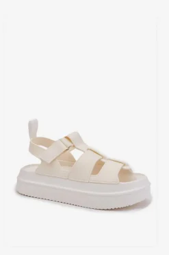 Sandały Płaskie><noscript><img width=