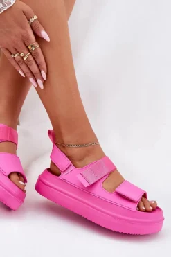 Sandały Płaskie><noscript><img width=