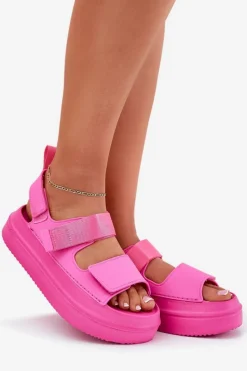 Sandały Płaskie><noscript><img width=