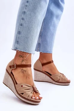 Sandały Na Koturnie><noscript><img width=