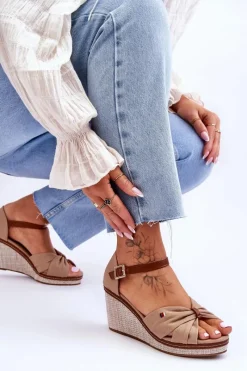 Sandały Na Koturnie><noscript><img width=