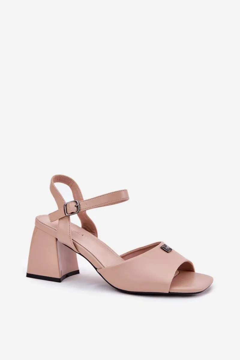 Sandały Na Słupku|Sandały Na Obcasie>Buty damskie Vinceza Sandały Damskie Na Słupku Vinceza 62235 Beżowe Beżowy