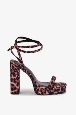 Sandały Na Słupku|Sandały Na Obcasie><noscript><img width=