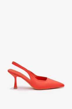 Online Sandały Damskie Na Szpilce Pomarańczowe Lunira Damskie Sandały Na Obcasie|Czółenka Klasyczne