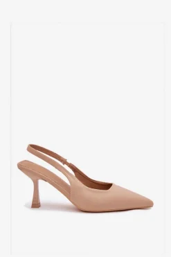 Online Sandały Damskie Na Szpilce Beżowe Lunira Damskie Sandały Na Obcasie|Czółenka Klasyczne