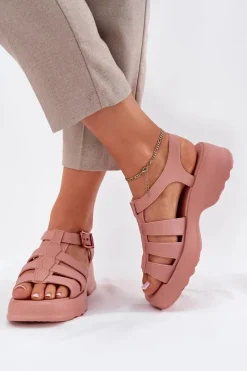 Sandały Gumowe|Sandały Na Obcasie></noscript>ZAXY Sandały Damskie Pachnące RR285116 Brudny Róż Różowy