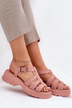 Sandały Gumowe|Sandały Na Obcasie></noscript>ZAXY Sandały Damskie Pachnące RR285116 Brudny Róż Różowy