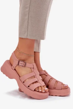 Sandały Gumowe|Sandały Na Obcasie></noscript>ZAXY Sandały Damskie Pachnące RR285116 Brudny Róż Różowy