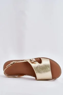 Sandały Płaskie><noscript><img width=