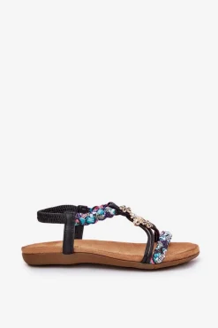 Sandały Płaskie><noscript><img width=