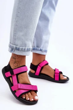 Discount 4F Sandały Damskie Sportowe SS23FSANF014-55S Fuksja