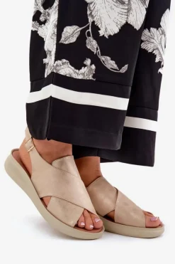 Sandały Z Cholewką|Sandały Na Koturnie><noscript><img width=