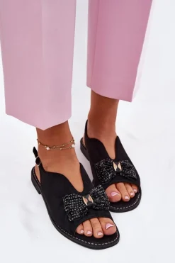 Sandały Płaskie><noscript><img width=