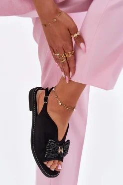 Sandały Płaskie><noscript><img width=