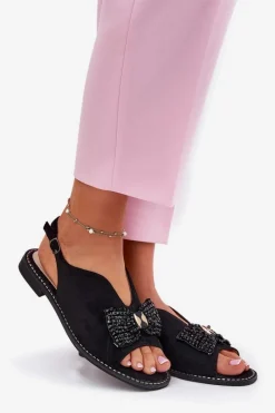 Sandały Płaskie><noscript><img width=