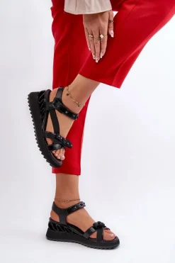 Sandały Na Koturnie|Sandały Płaskie><noscript><img width=