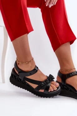 Sandały Na Koturnie|Sandały Płaskie><noscript><img width=