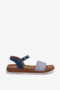 Sale Sandały Damskie Z Plecionką Na Pasku GS000050 e Damskie Sandały Na Koturnie|Sandały Płaskie