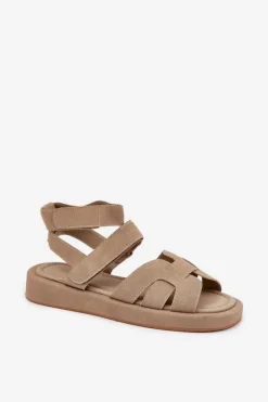 Sandały Płaskie><noscript><img width=