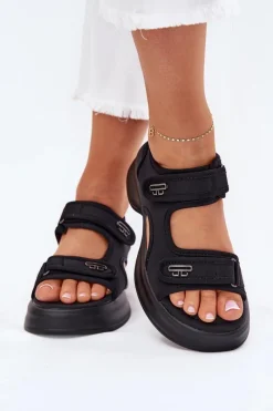 Sandały Płaskie><noscript><img width=