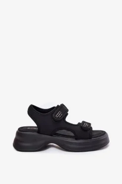 Sandały Płaskie><noscript><img width=