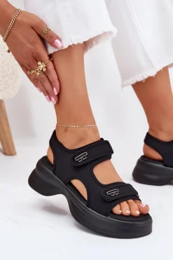 Sandały Płaskie><noscript><img width=