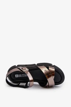 Discount Big Star Shoes Sandały Dziewczęce Big Star NN374264 Czarne Czarny