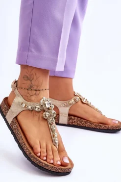 Sandały Płaskie><noscript><img width=