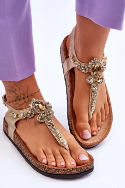 Sandały Płaskie><noscript><img width=