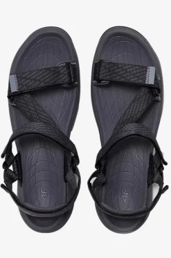 Sandały Męskie Sportowe RSS2SANM047-23S Ciemnoszare Męskie Sandały Męskie