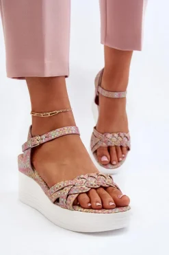 Sandały Na Koturnie>Boto Sandały Na Koturnie Multikolor Esinna