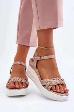 Sandały Na Koturnie><noscript><img width=