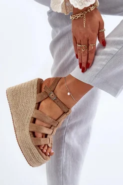 Sandały Na Koturnie><noscript><img width=