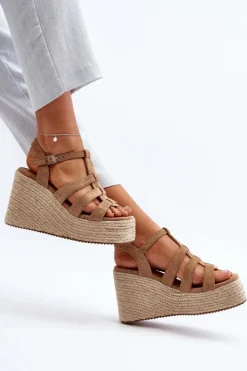 Sandały Na Koturnie><noscript><img width=