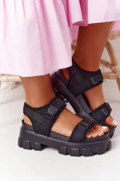 Sandały Płaskie><noscript><img width=