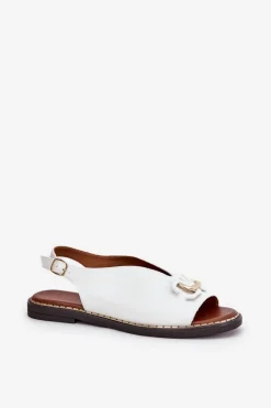 Sandały Płaskie><noscript><img width=